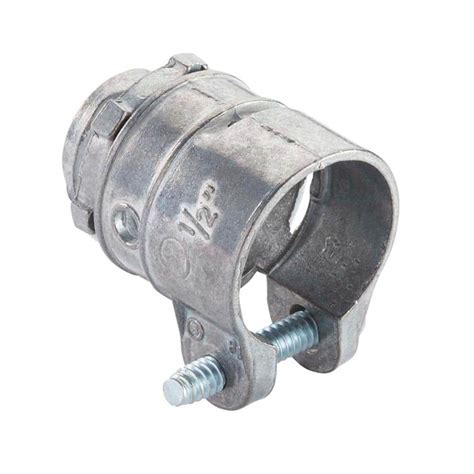 metal junction box squeeze connector|Squeeze Clamp Connectors for Flexible Metal Conduit, AC & MC .